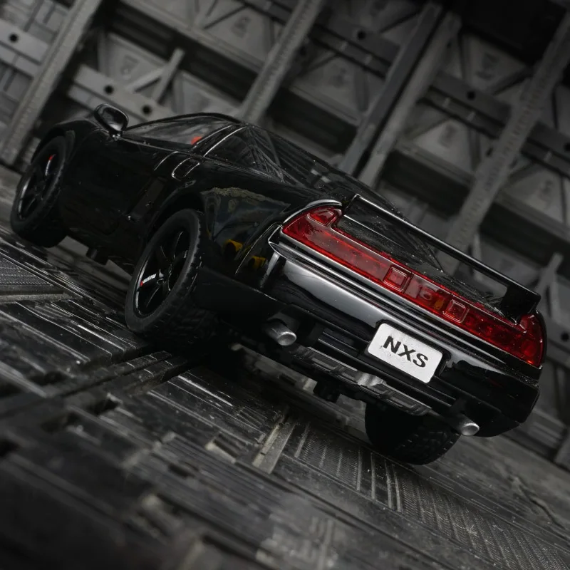 Véhicule en alliage moulé sous pression Honda NSX, échelle 1:32, modèles de Simulation haut de gamme, portes ouvertes, Collection de jouets pour enfants, cadeau, lumière sonore