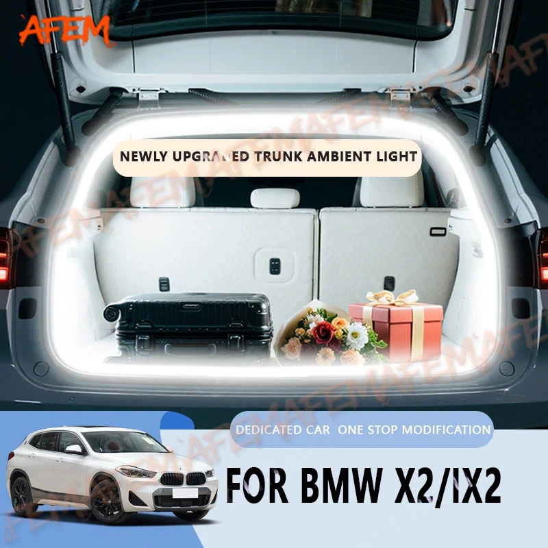 For BMW X1/IX1 X2/IX2 X3/IX3 trunk light modification light Atmosphere lights White warm white Rear Trunk LED Light Bar