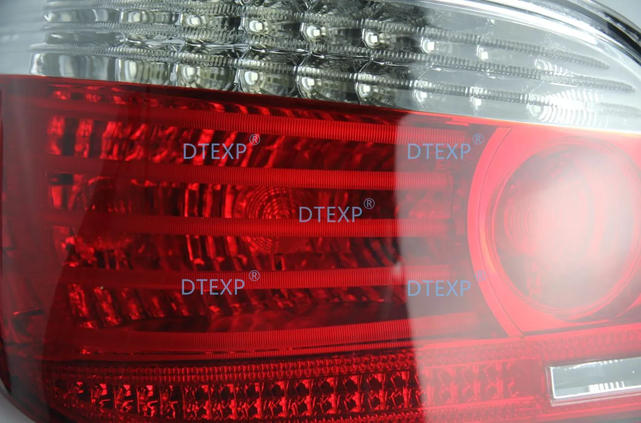 2 Pcs 2003-2007 LED Tail Lamp Upgrade Kit with Decode Wire for BMW 5 E60 520 523 528 530 535 545 Rear Turn Signal Warning Lights