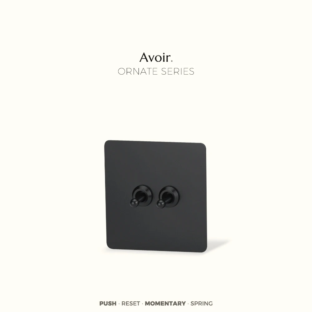 

Avoir Black Usb Wall Socket Plug UK EU Rest Switches For Houses Toggle Switch Panel Wall Momentary Switch 220V Push Buttons Cat6