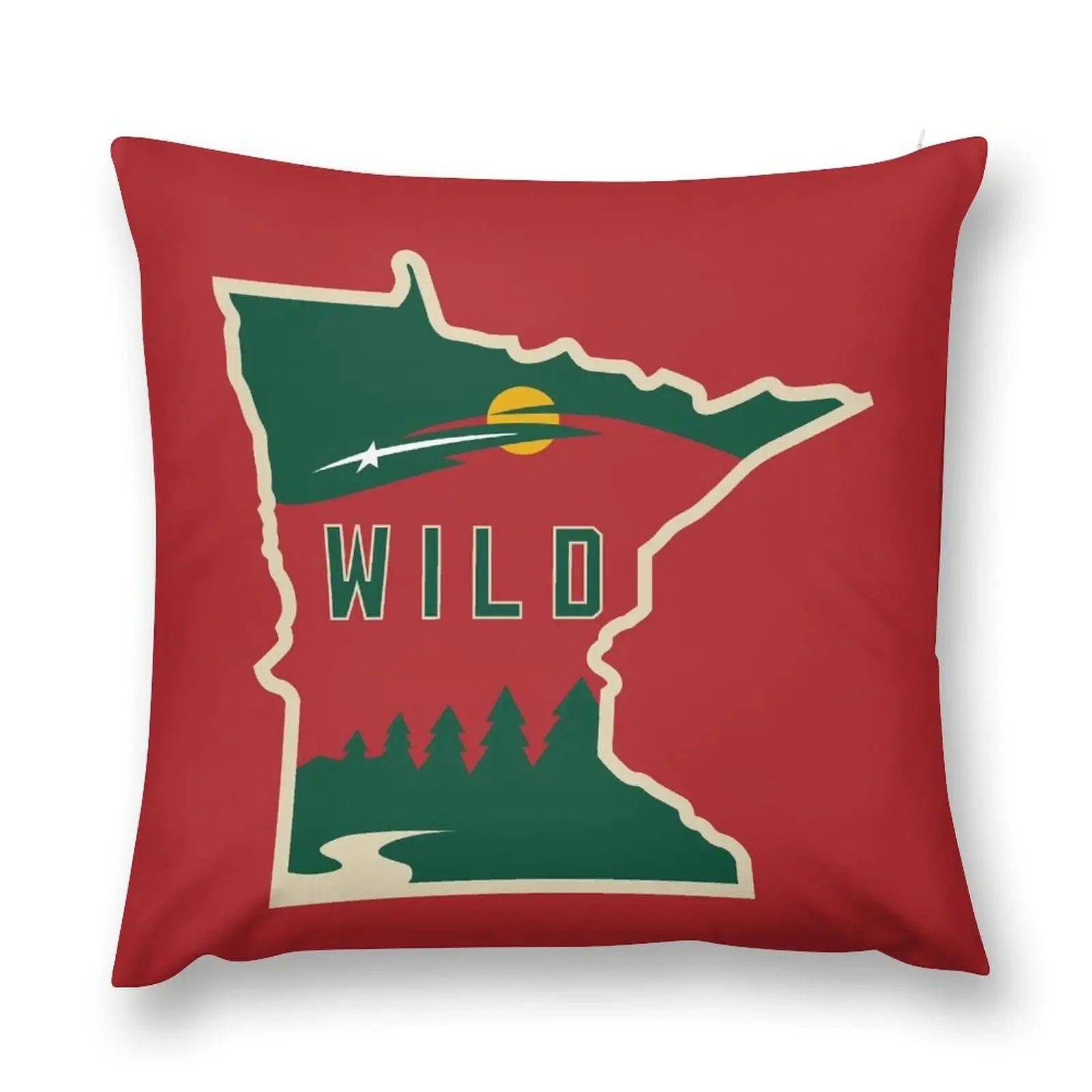 

MN Wild Outline Throw Pillow Decorative Sofa Cushion Embroidered Cushion Cover Pillows Aesthetic Sofa Pillow Cover pillow