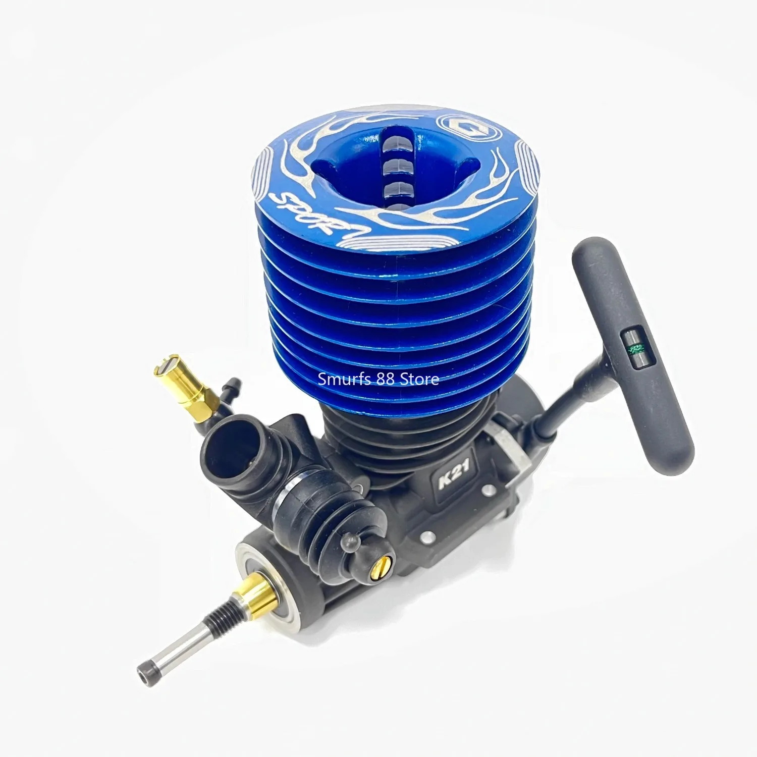 

GO21 Grade RC Car Engine Model Metal 1/8 Off-road Vehicle Methanol Engine Model for Big Foot Car Toy Without Spark Plug