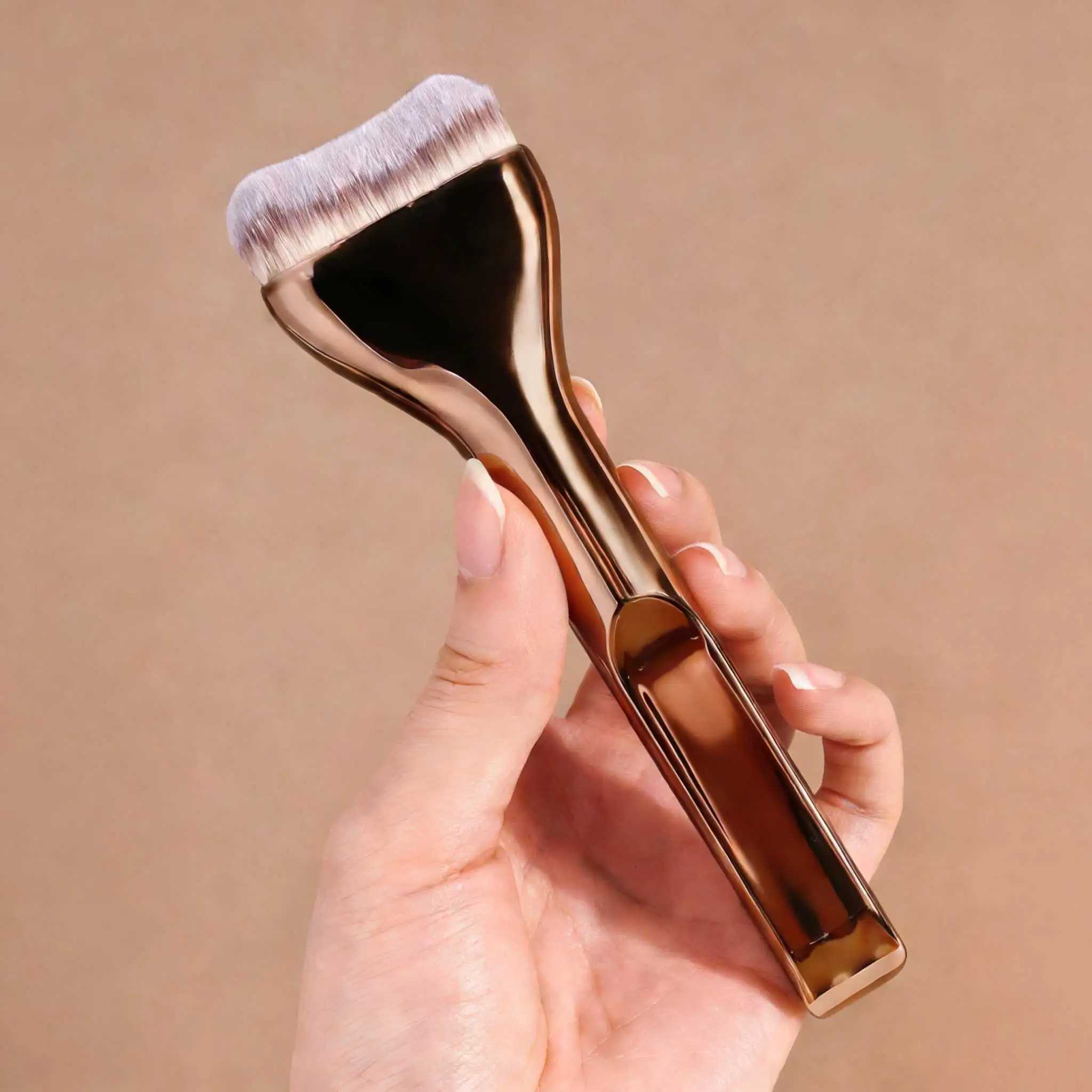 1pc Soft To Touch Travel Cosmetic Brush Professional Makeup Brush Foundation Brush Face Brush Powder Brush Detail Brush At Home