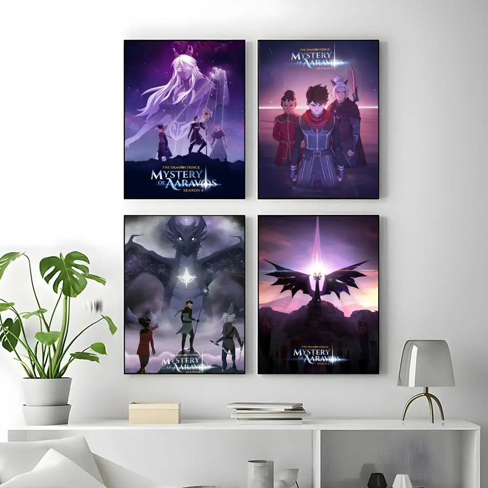 TV Series The Dragon Prince Poster Self-adhesive Art Waterproof Paper Sticker Coffee House Bar Room Wall Decor