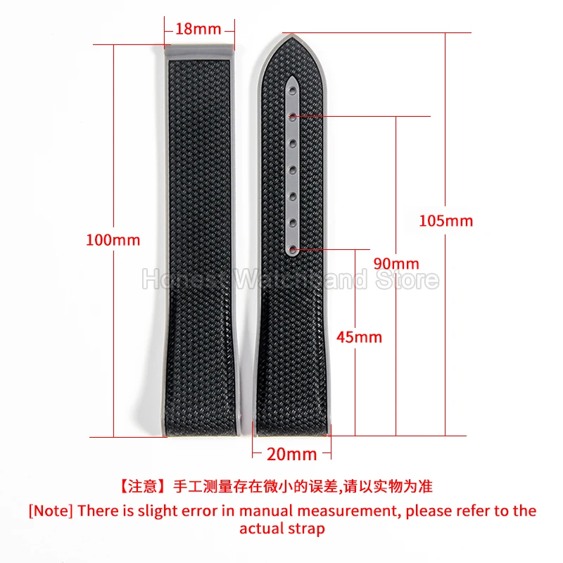 Breathable Sweatproof Anti-Microbial Curved Interface Folding Buckle Silicone Watch Strap 20mm for Omega X Swatch Planet Series