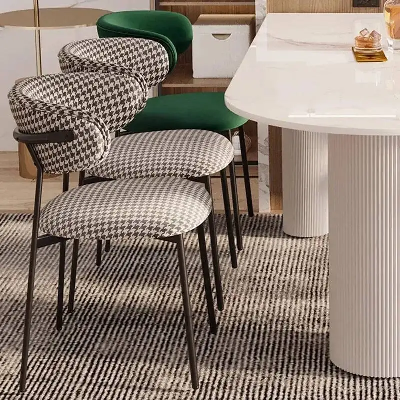 

Vanity Comfortable Dining Chairs Events Garden Artist Party Dining Chair Coffee Rest Sillas De Comedor Home Furniture WJ35XP