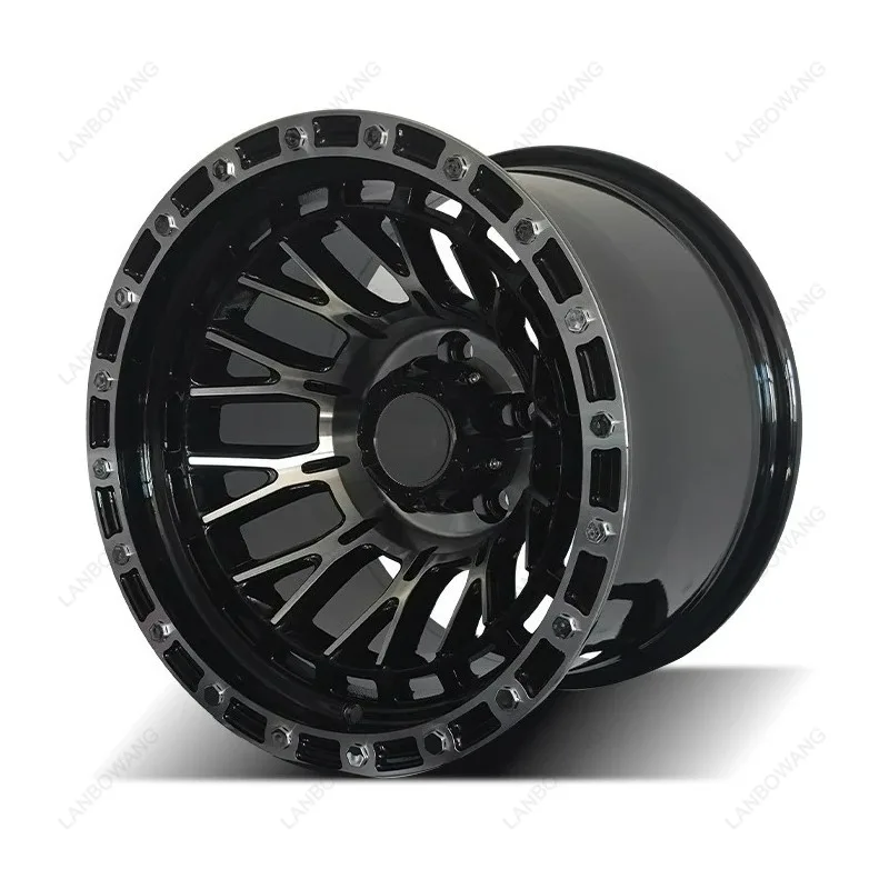 15 Inch Offroad Wheel Rims Negative Offset -44 5X114.3 6X139.7 Fit 4x4 Pickup Truck