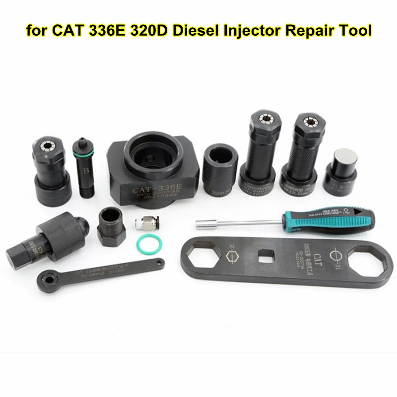 

320D 336E Diesel Common Rail Injector Disassembly Tool Stroke Measuring Seat Auto Maintenance Repair Kits for CAT