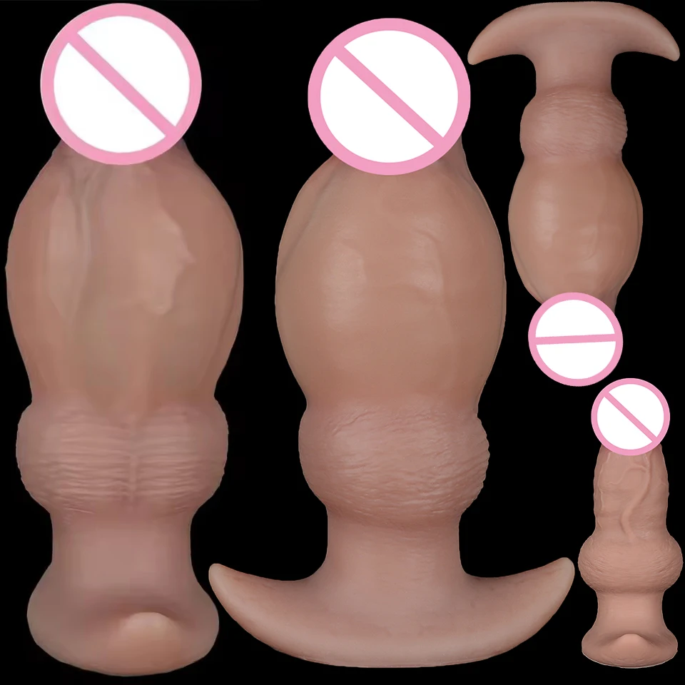Inflatable Dildo Realistic Dildo Silicone Huge Fake Penis Wearable Dick Sex Toy Female Masturbation Anal Dilator G-Spot Massage