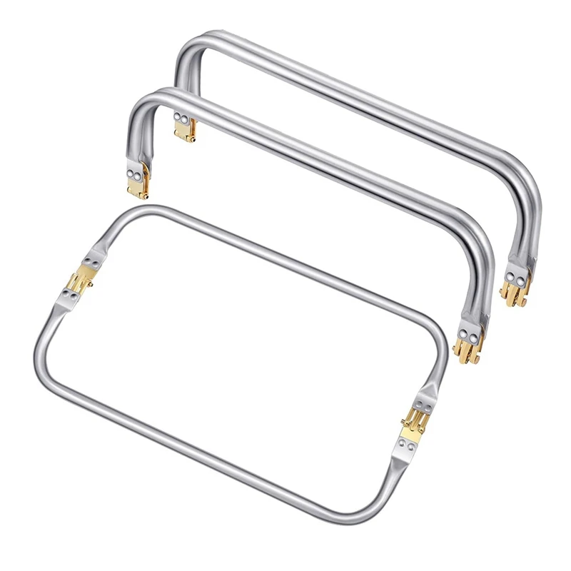 

12 Inch Purse Frame Rectangle Lock Frame Kiss Lock Clasp Bag Frame Hardware Replacements Purse Closure 4PCS