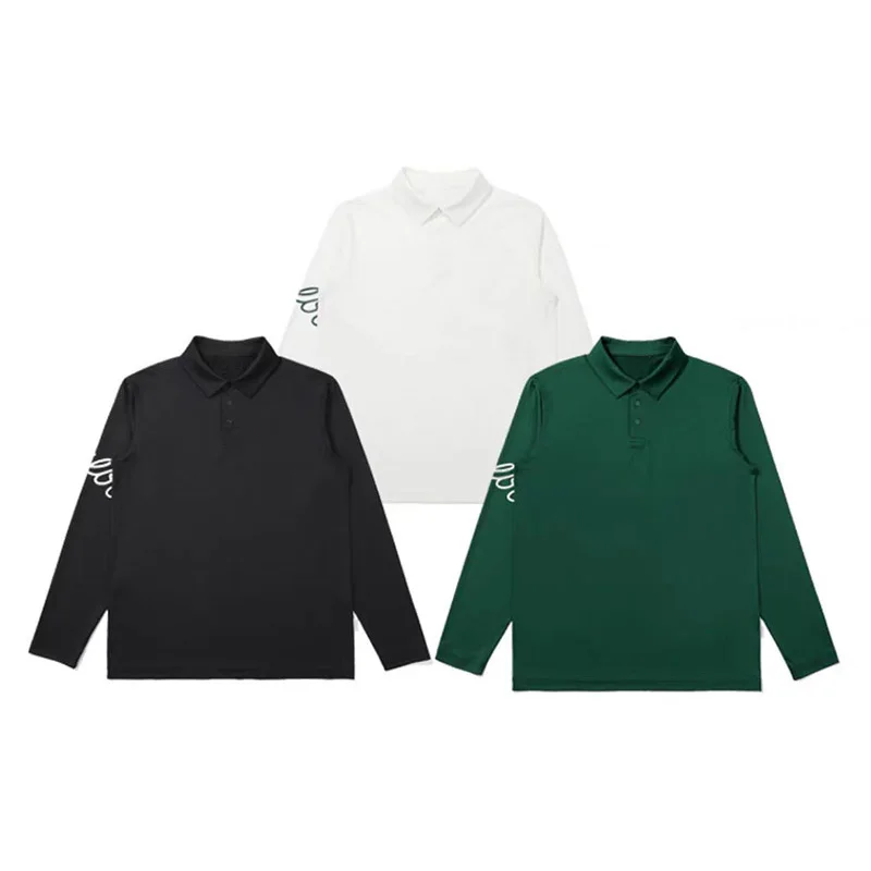 

Golf Men's Clothing Spring New Outdoor Quick Drying Sweatshirt Breathable Long Sleeve T-shirt Comfortable POLO Collar Pullover