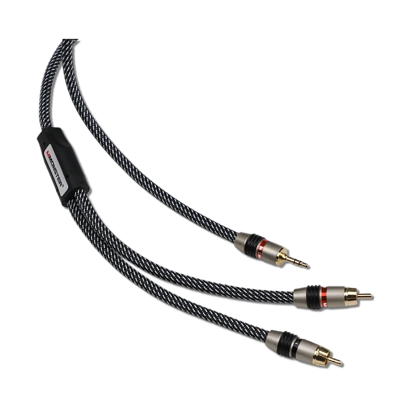 5NOFC 3.5mm to 2RCA HIFI audio cable