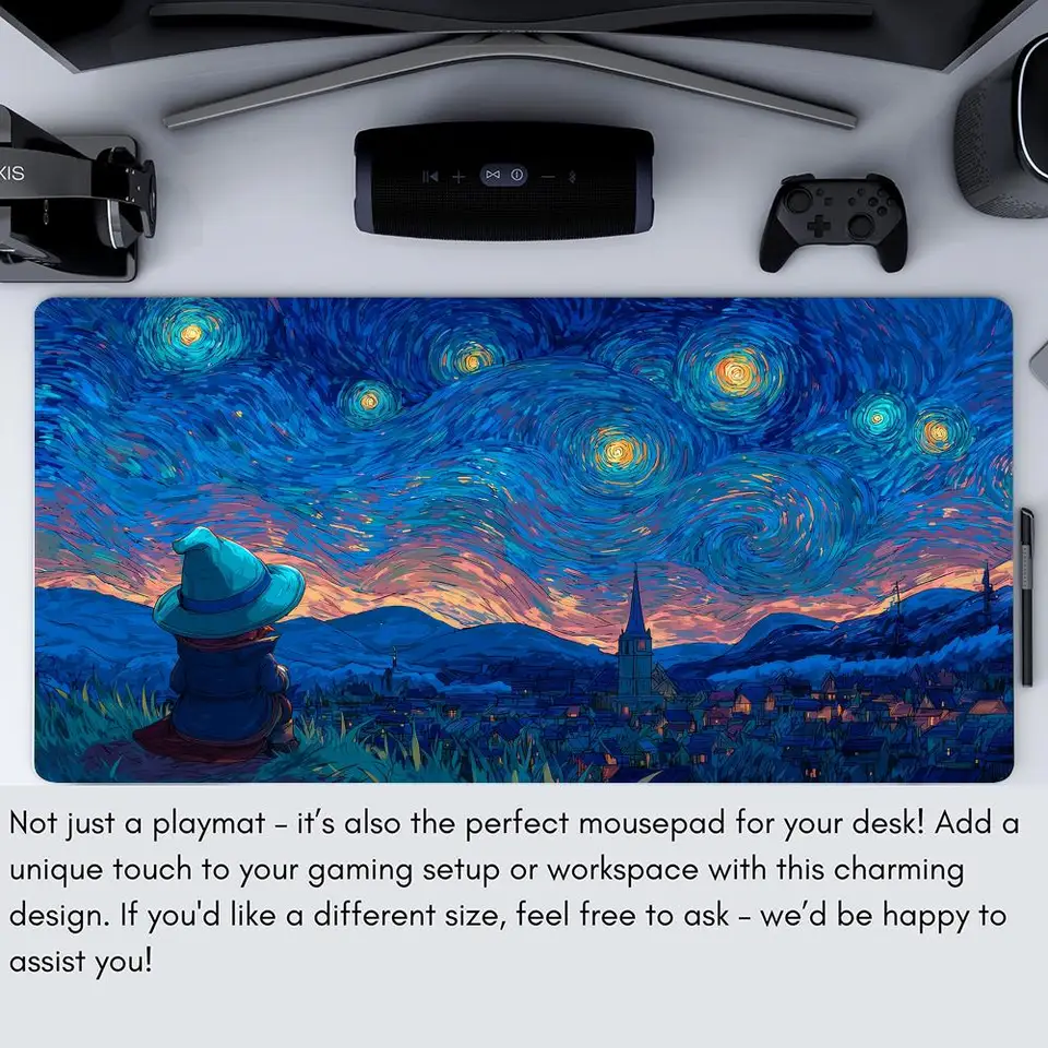 Van Gogh Starry Night Magic Playmat 60x35cm Gaming Mat