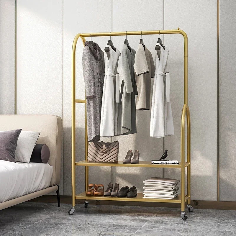 

Store Display Outdoor Clothes Hanger Stand Bedroom Clothes Rack Wheels Living Room Perchero Para Bolsos Hallway Furniture Z7