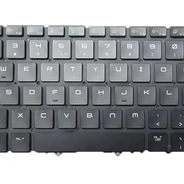 Laptop Per-Key RGB Backlit Keyboard For MSI Titan GT77 12U 12UHS 12UGS Titan GT77 HX 13V 13VI 13VH English US Black No Frame New