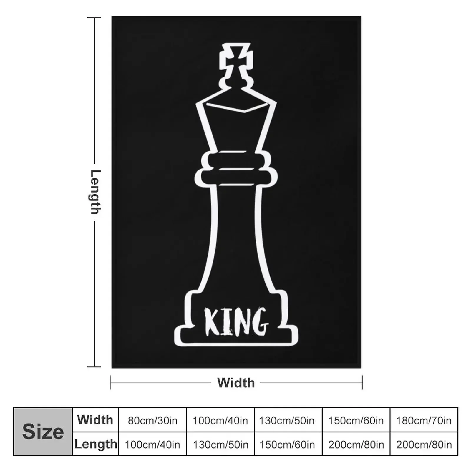 the king of chess chess piece king Throw Blanket decorative Flannels Custom Plaid on the sofa Plaid anime Blankets