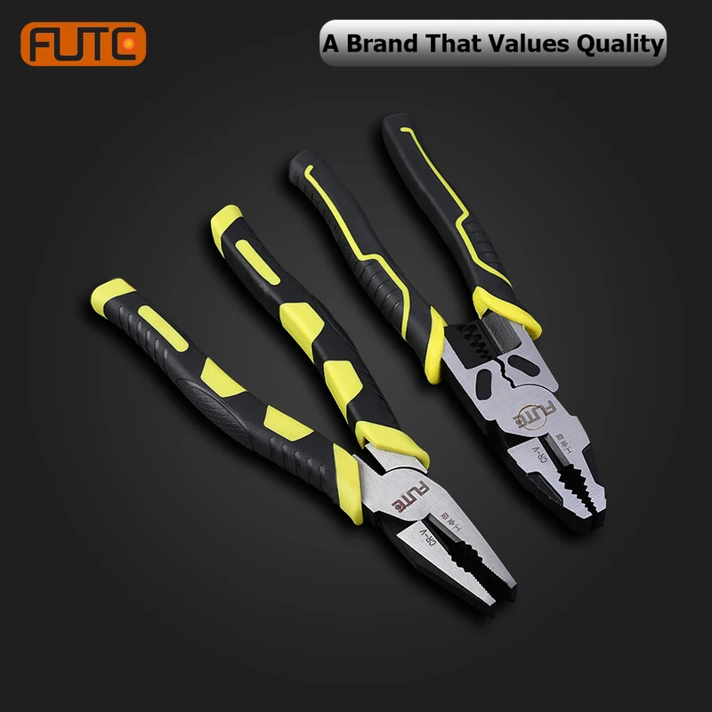 

FUTE Multifunctional Universal Diagonal Pliers Needle Nose Pliers Hardware Tools Wire Cutters Electrician Repair 6/8/9/10 Inch