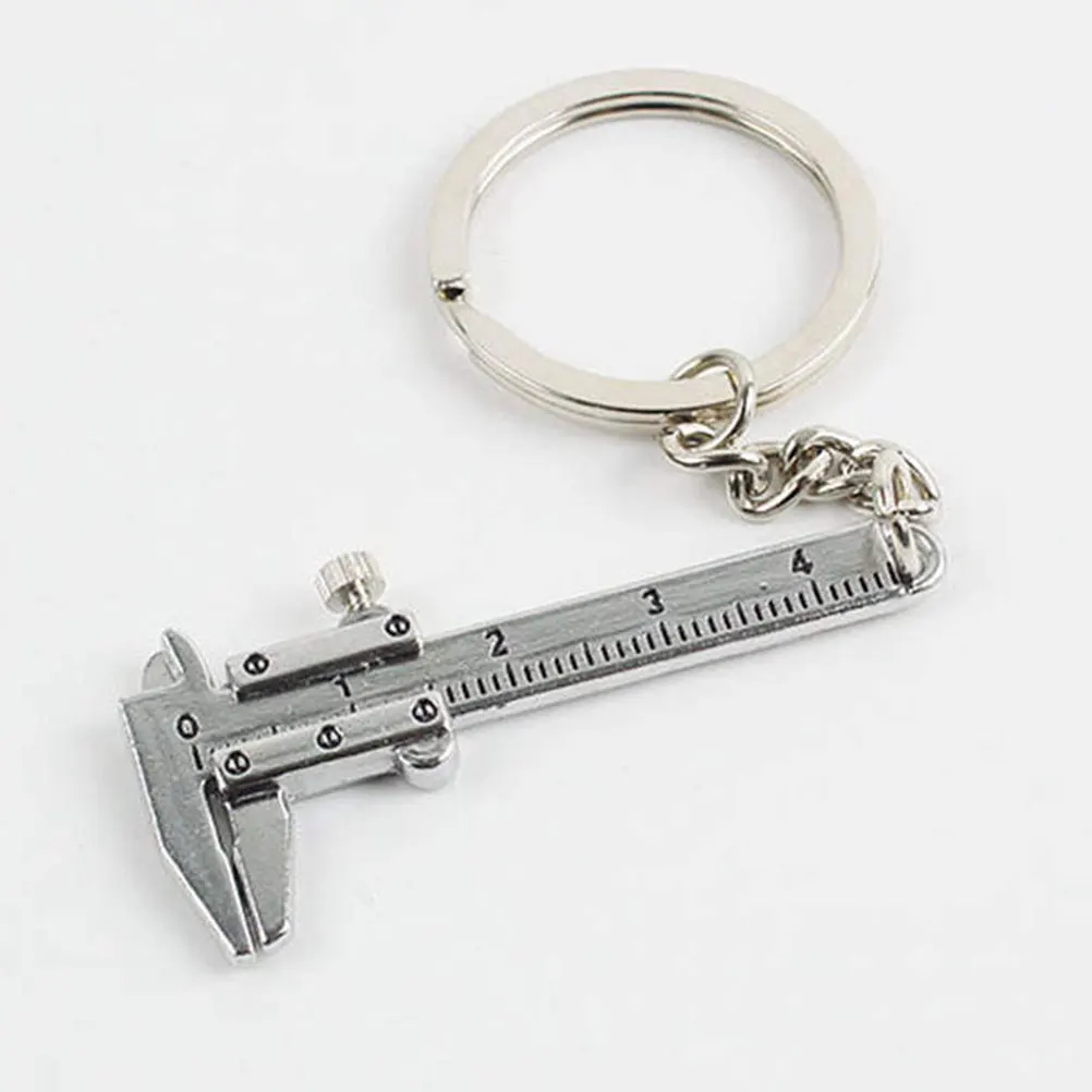 

6 Pcs Mini Vernier Caliper Keychain Measuring Tool Pocket Id Zinc Alloy Bottle Opener Screw Driver Outdoor Hand Tool Car Model