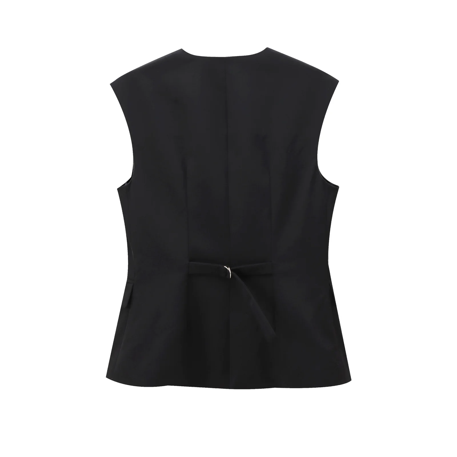 TRAF 2024 Black Sleeveless Vests for Women White Office Female Vest Summer Women's Tailored Vest Streetwear Basic Vest Top Women