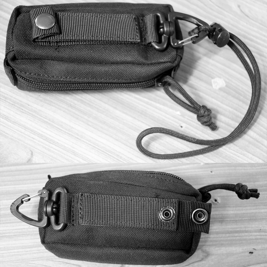 Molle Wallet Pocket Pouch Waist Bag  Pack Coin Key Holder with Hook Hunting Camping Tools Fanny Bag