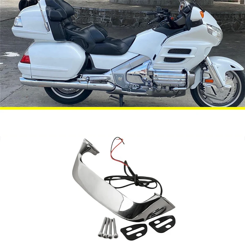 

Задний фонарь мотоцикла, указатель поворота для Honda Gold Wing 1800 GL1800 2001-2016, хромированный задний стоп-сигнал