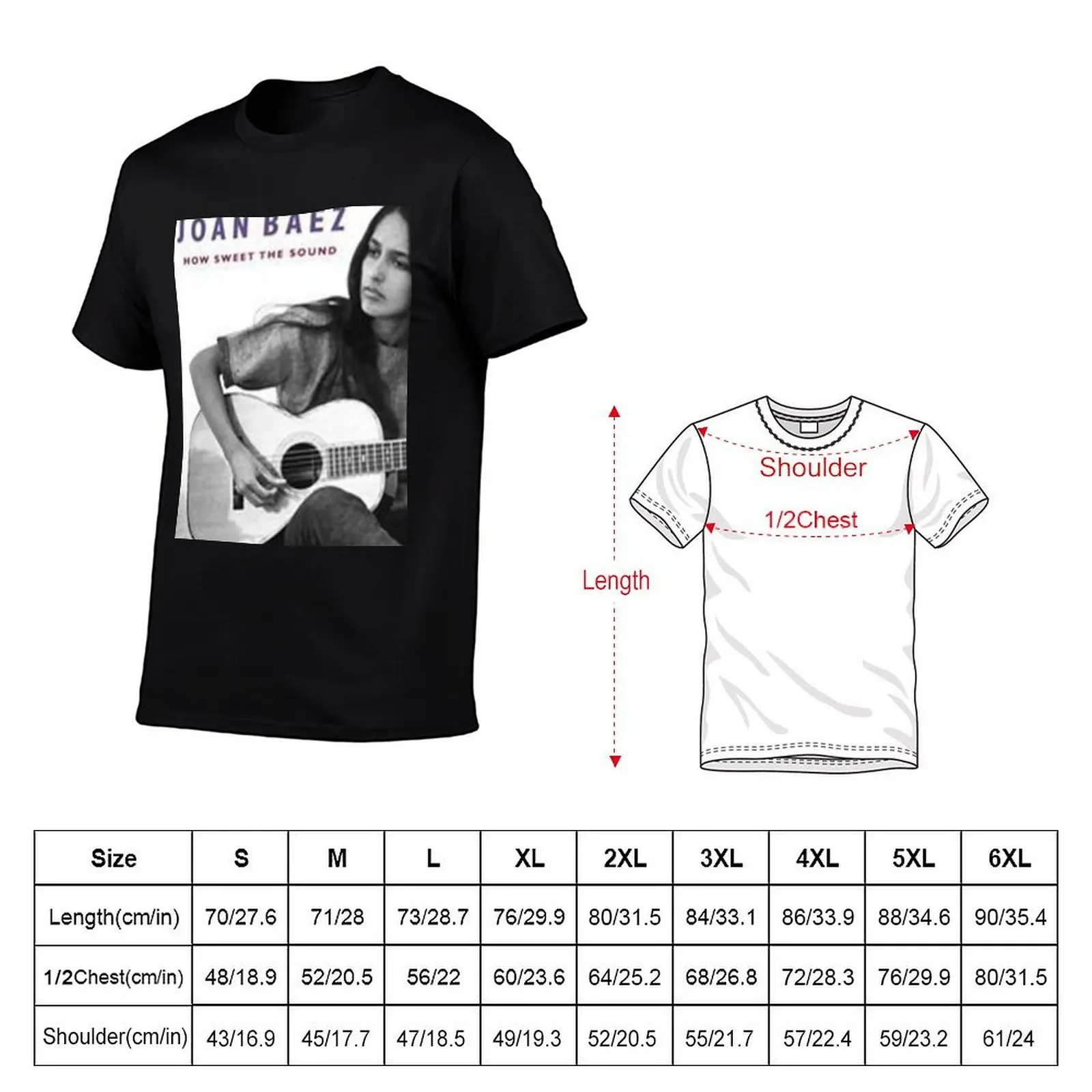 Koszulka Joan Baez - Album T-Shirt męska koszulka bawełniana koszulka męska zestaw koszulek męskich