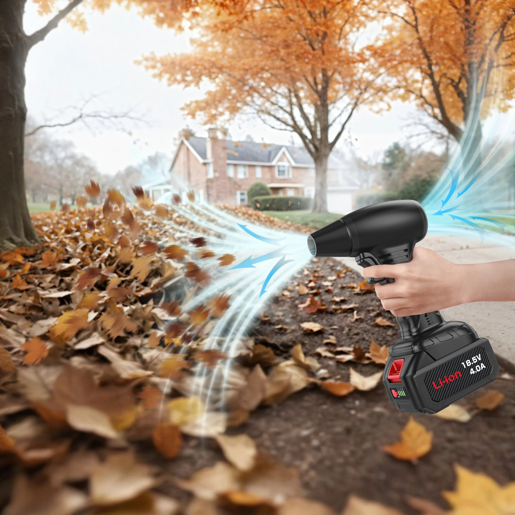 Nuevo ventilador violento Turbo Jet de alta velocidad, soplador auster de aire fuerte extraíble, presión, soplador portátil, elimina el soplador de hojas de agua y nieve