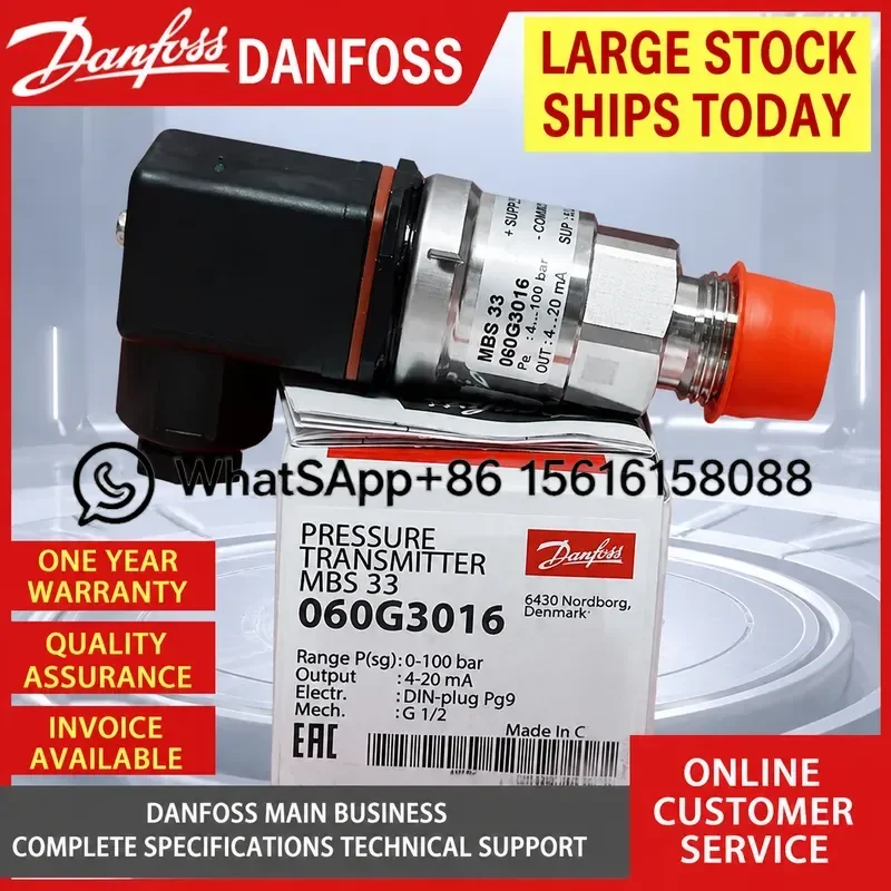 Danfoss MBS33 Pressure Transmitter 060G1226 060G3005 060G3007 060G3008 060G3011 060G3012 060G3013 060G3019 060G3036