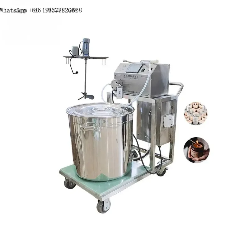 Wholesale Portable Soybean/Paraffin/Palm/Bee/Gel Wax Melting Machine Small Can Filling Perfume/Scent Candle Manufacturing