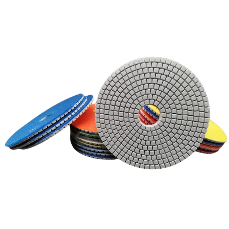 11PCS 6Inch 150mm Wet Diamond Polishing Pads Gloss Pad Granite Marble Concrete Stone Polishing Abrasive Tools Sanding Disc