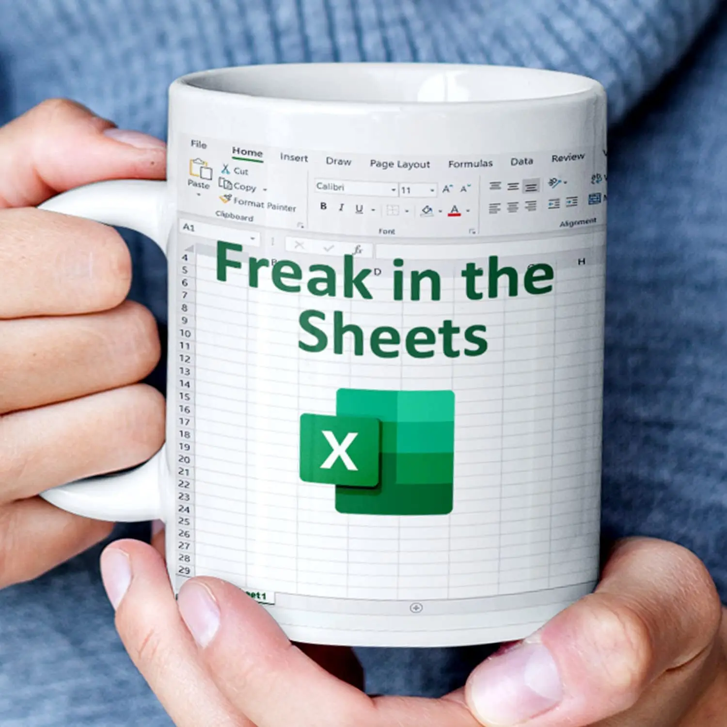 Freak in the Sheets Coffe Mug Spreadsheet Excel Mug Gift for Boss CPA Friend Coworkers Accountant Coffe Mug for Office Work