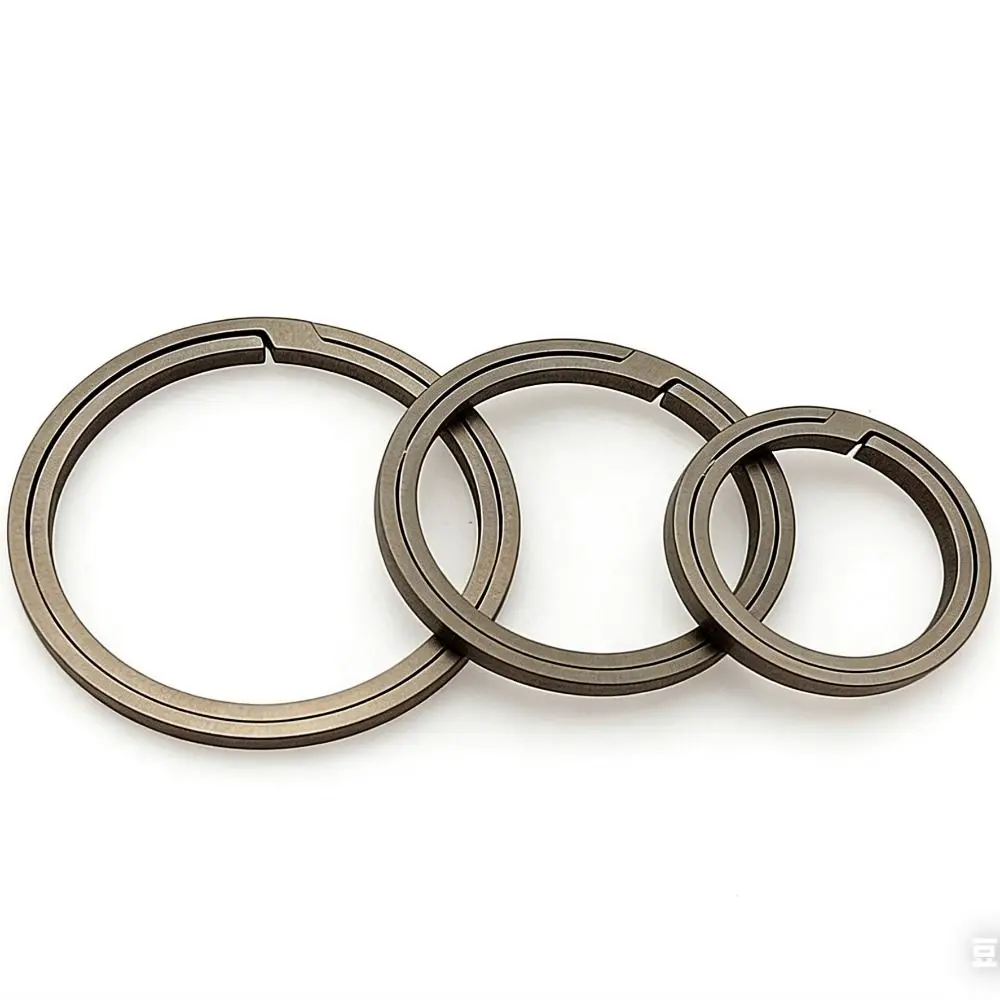 Real Titanium Alloy TC4 Key Rings Super Lightweight 20/25/30mm Man Car Keychain Accessories Portable Small Pendant