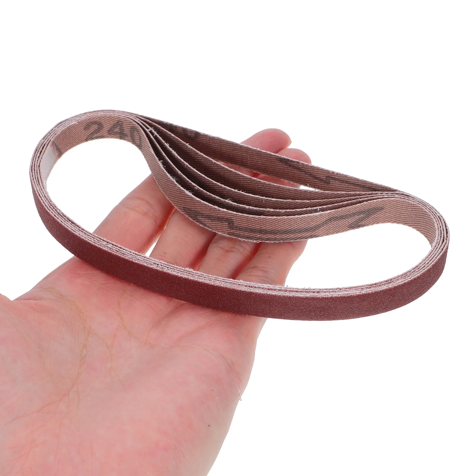 

30pcs Brown Fused Alumina Abrasive Belts Durable Sanding Paper Roll For Automotive Furniture Grinding Belt Sander