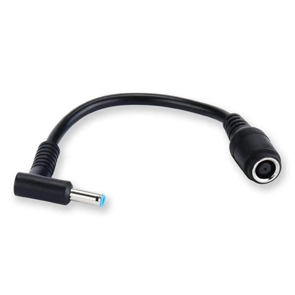 7.4*5.0 Female To 4.5*3.0 Elbow 7.4 To 4.5 For HP Dell Blue Tips 13cm Power Cable Adapter Connector Adapter