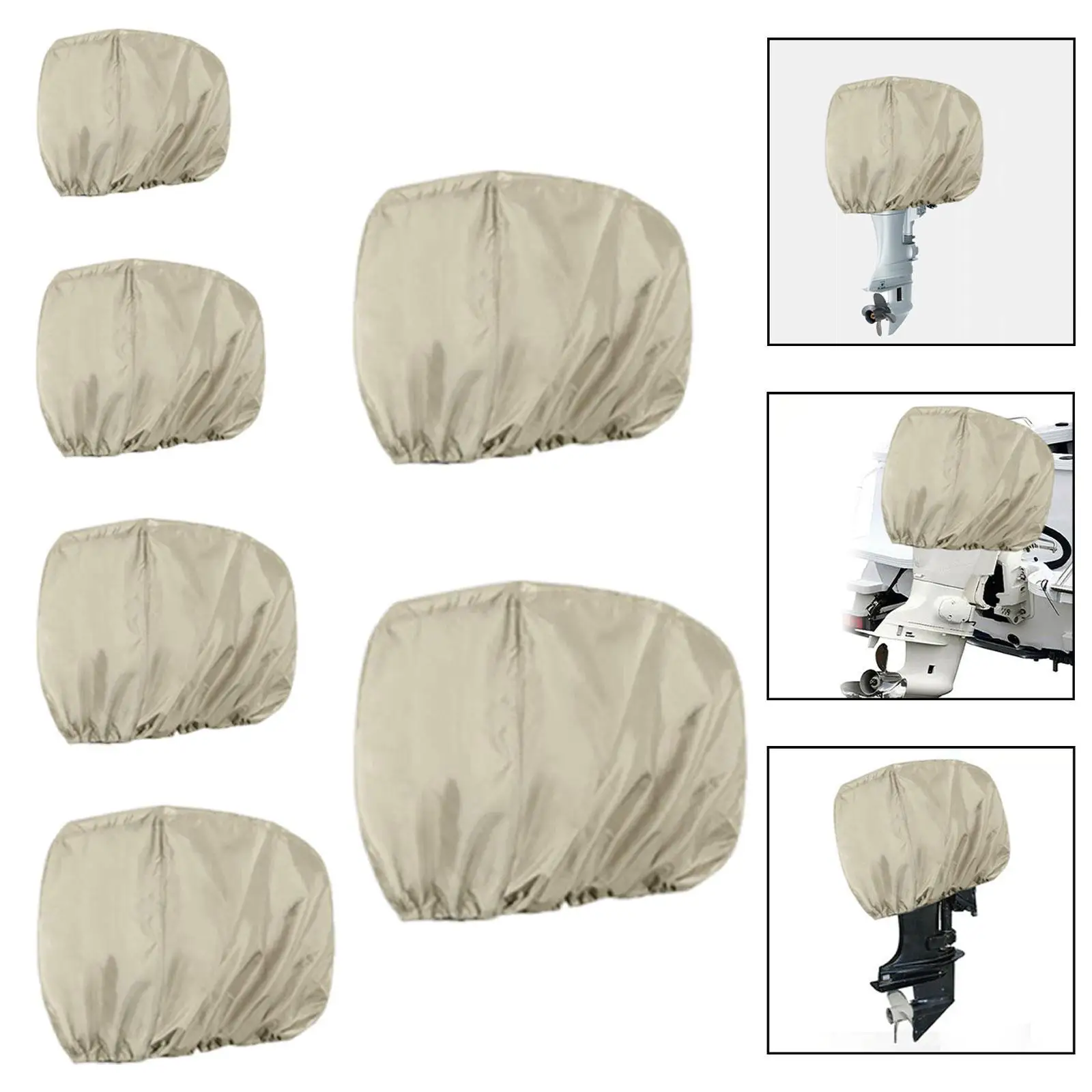 Outboard Motor Cover Boat Engine Cover Trailerable Windproof Protection Full Size Easy Installation Dustproof Universal