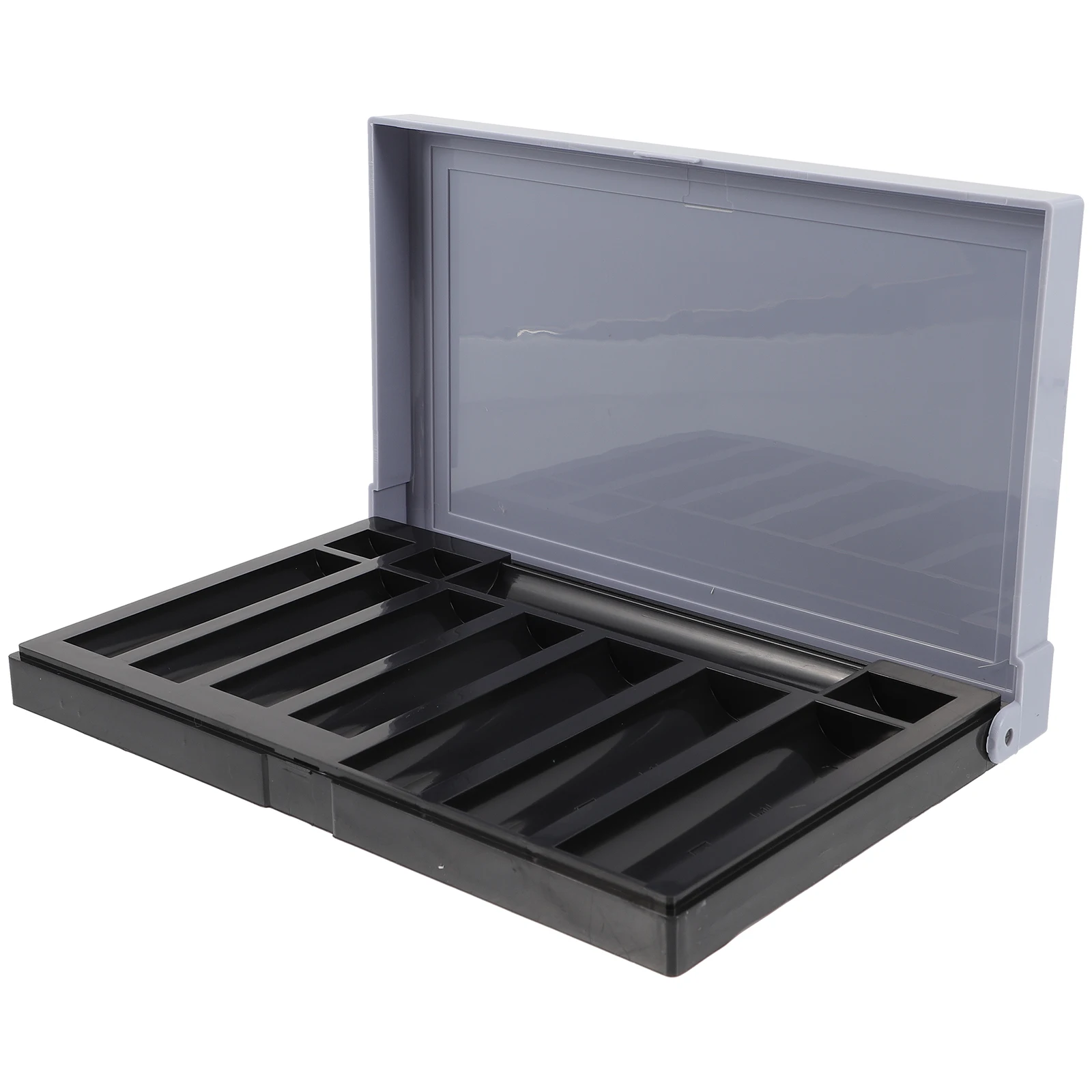 حقيبة تخزين العملات المعدنية متعددة الشبكة صندوق بلاستيكي منزلي منظم العملات المعدنية المقاومة للاهتراء للبنك للاستخدام اليومي حاوية قابلة لإعادة الاستخدام/