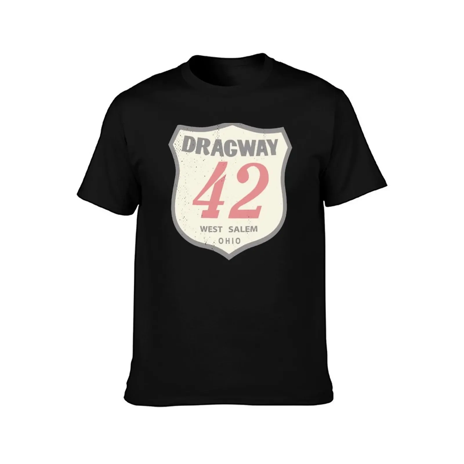 VINTAGE Dragway 42 West Salem, Ohio (Distressed) T-Shirt cheap stuff vintage anime shirt for a boy plain white t shirts men