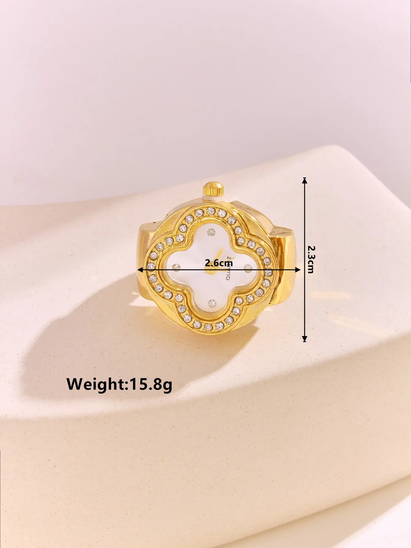 Mini Vintage Finger Ring Watch Round Creative Quartz Watches Fashion Couple Watches Accessories