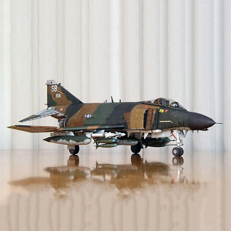 Us F-4B-戦闘機,モデル,飛行機,軍事,ホビーのコレクション,ジグソーパズル,DIYおもちゃ,1:33