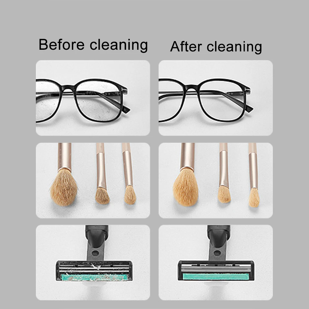 Mini pulizia portatile pulitore ad ultrasuoni detergente per lavaggio a vibrazione ad alta frequenza 360 ° lavaggio gioielli occhiali orologio anello di lavaggio