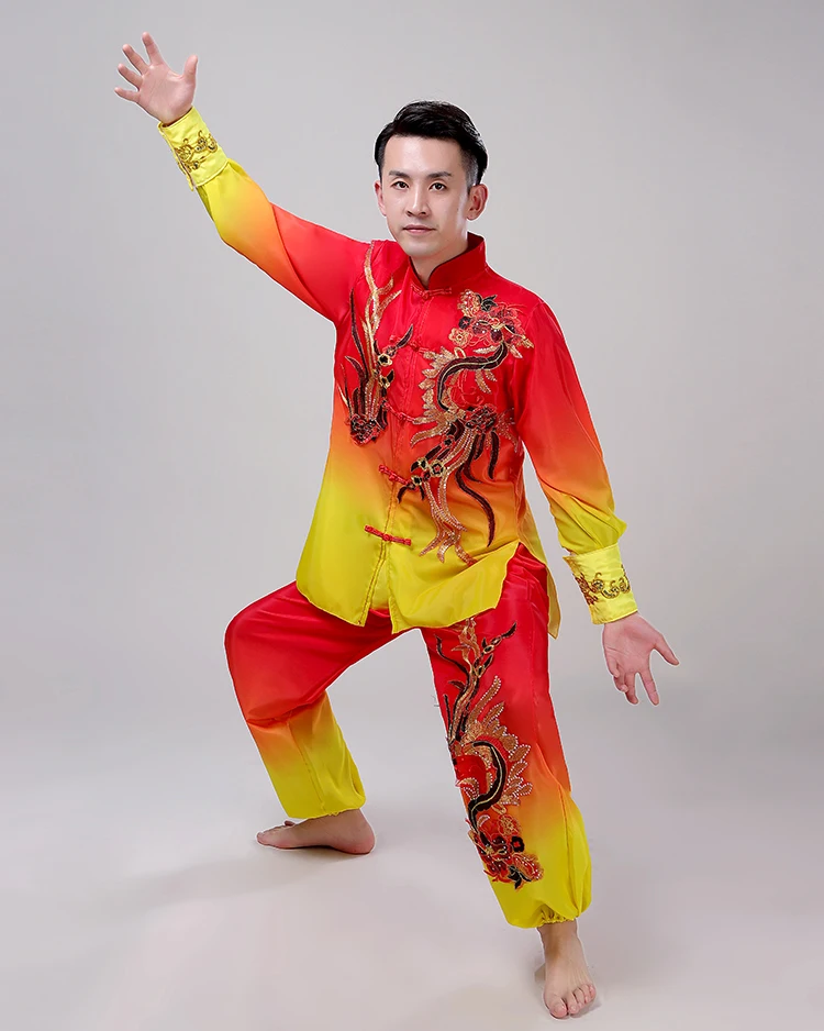 Drum-Playing Costume Dragon and Lion Dance Men's Costume National Dance Costume Chinese Style Waist Drum Stage Wear