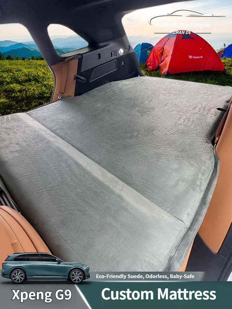 For Xpeng G9 2022-2025 Inflatable Air Mattress with Air Pump Self-driving Tour Bed SUV Outdoor Camping Sleeping Mat