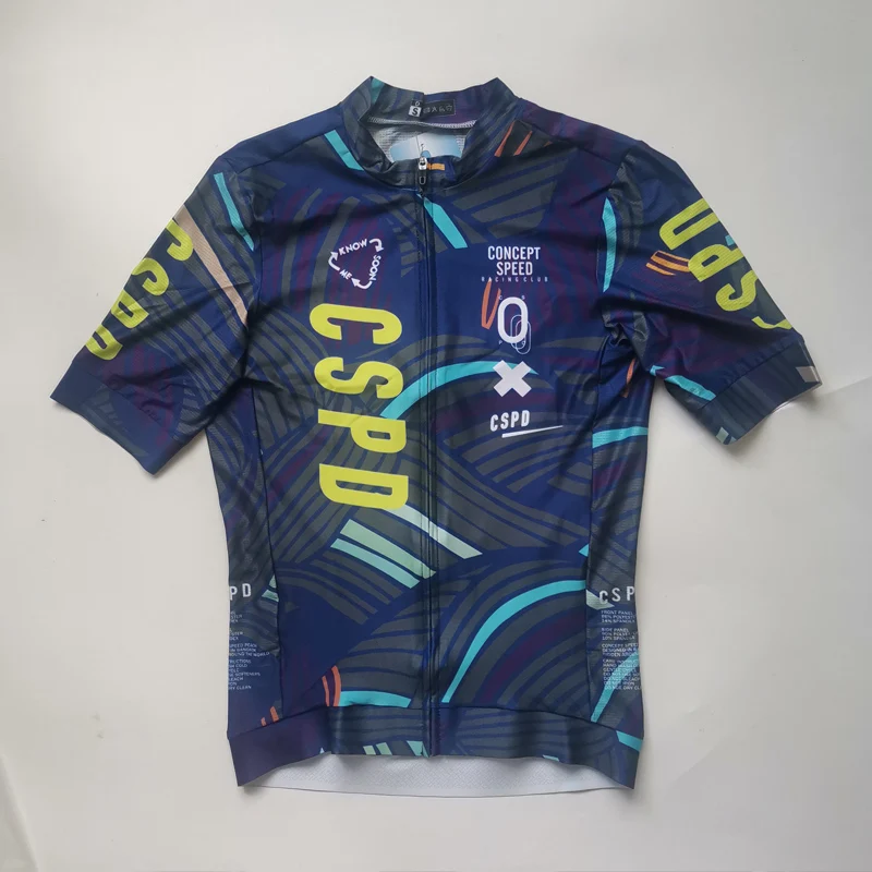 CSPD Pro Team Aero Cycling Clothing Men,Breathable Fast Drying Bike Shirt,Short Sleeve Bicycle Jersey,Cycling Jersey