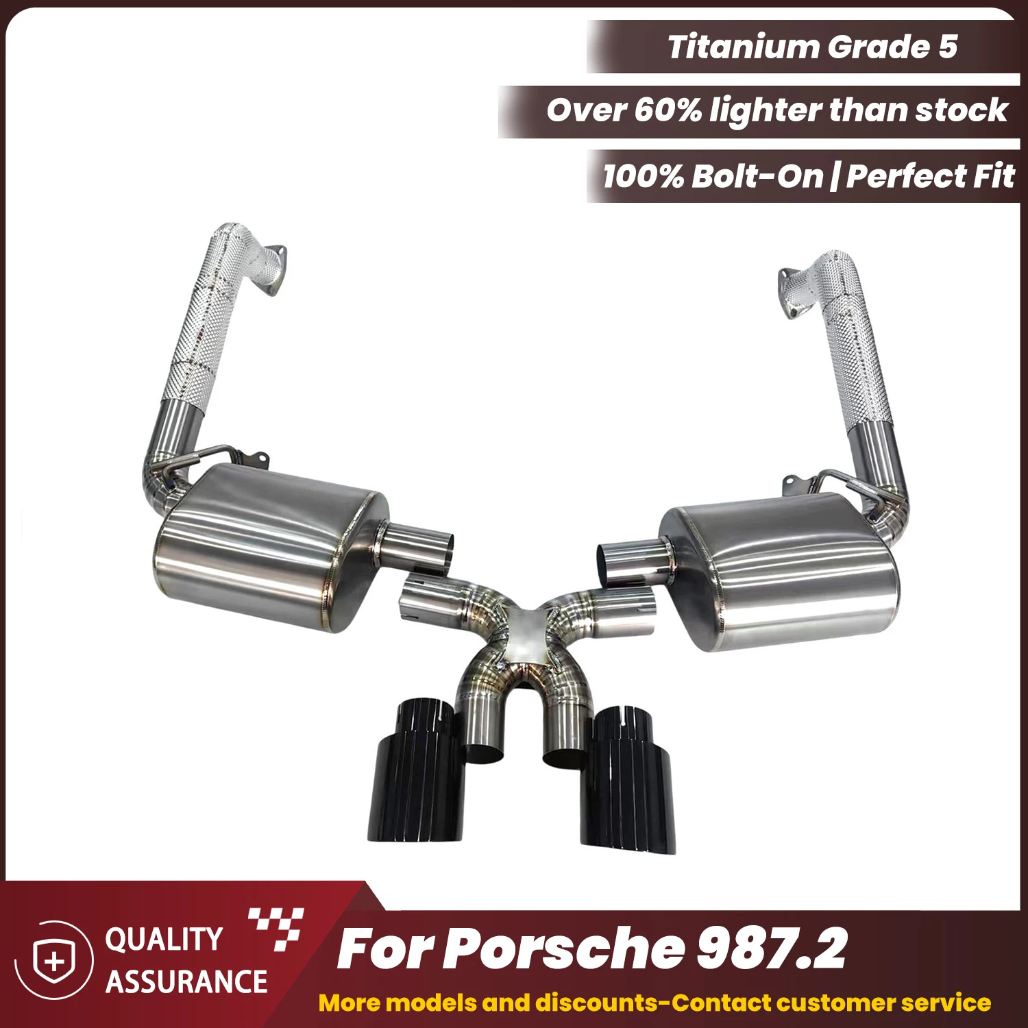 

High Performance Adjustable Valve ECCF Titanium Catback Exhaust for Porsche 987.2 Lightweight Aggressive Sound