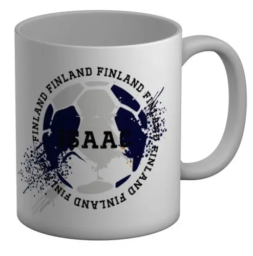 Personalised Finland Football Sports White 11oz Mug Cup Gift