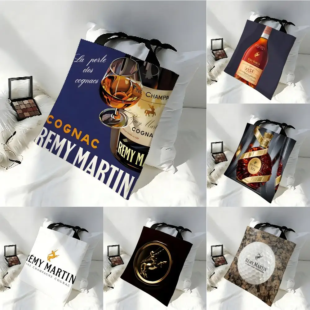 Bolsos de almacenamiento de gran capacidad de las marcas clásicas de brandy R-Remy Martin, bolso tote con hermosa decoración, elegante bolso de hombro para mujer
