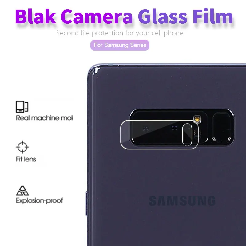 Rear Camera Lens Tempered Glass Film For Samsung Note 2 II N7108 3 4 5 6 8 9 I9220 W2018 Edge Xcover 3 Back Camera Lens Film