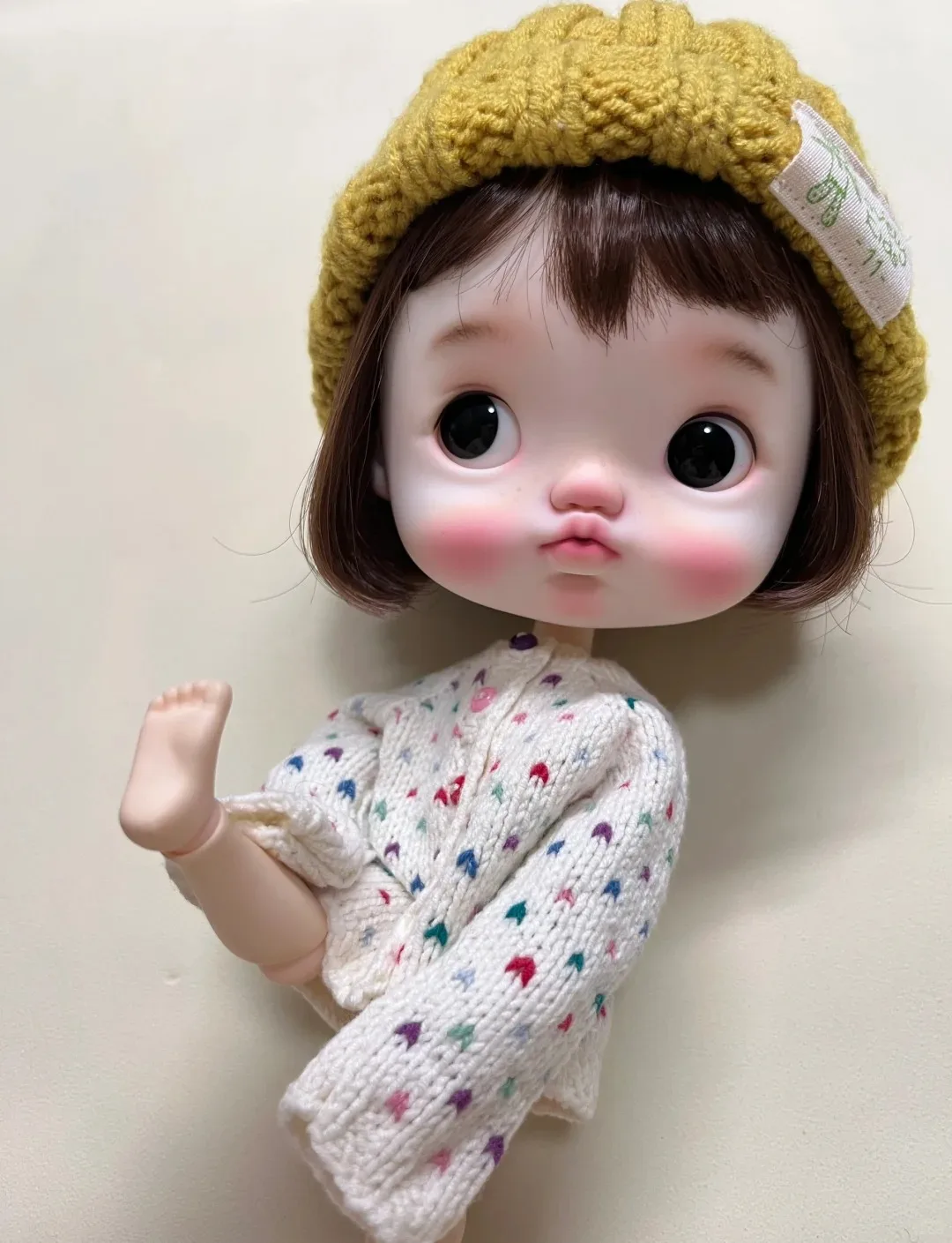 

New BJD doll 1/6-zhuzhubao large head series doll resin material DIY makeup doll model toy Multiple from stock