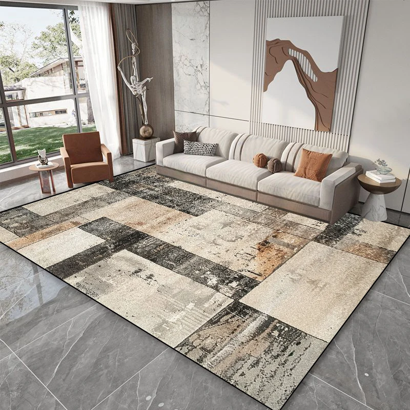 Modern Home Light Luxury Carpet Living Room Abstract Geometry Carpets Hall Sofa Area Floor Mat Room Decor Cloakroom Non-slip Rug