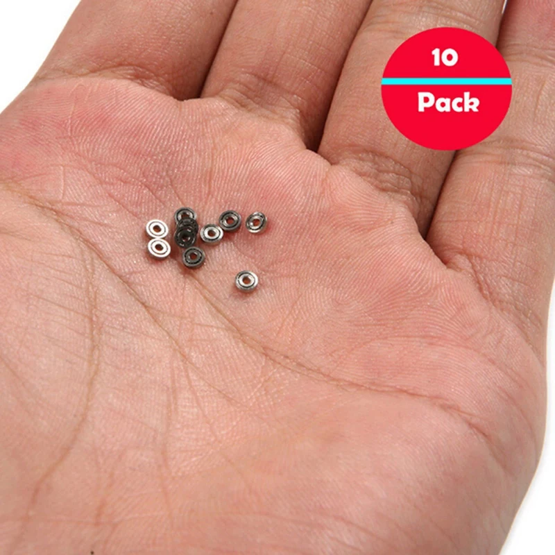 AU05 -10Pcs 681ZZ Miniature Mini Ball Bearings Metal Open Micro-Bearing 1X3x1mm